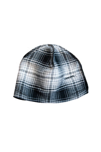 Loading Reversible Beanie - Black / Black Plaid
