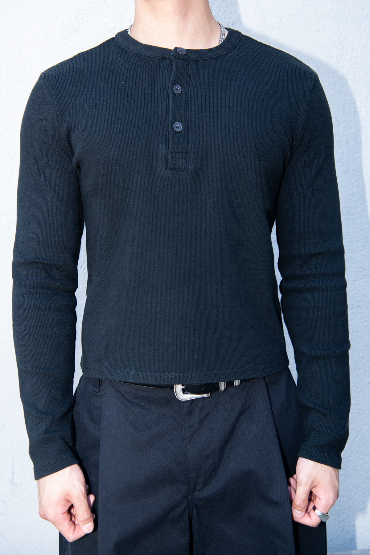 Loading Henley Shirts - Black
