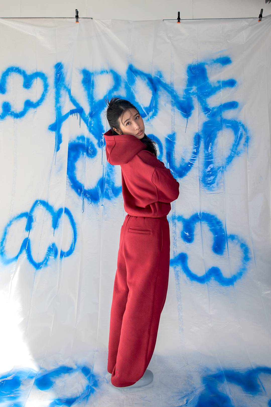 Above Cloud Baggy Sweatpants V1 - Red Velvet