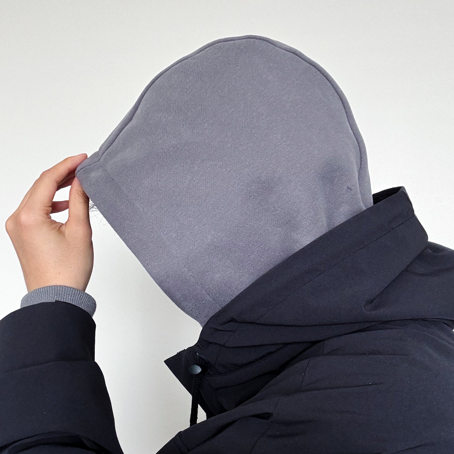 [Clearance] Dual Tone Transfromer Hoodie - Black