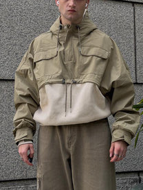 [Clearance] Dual Tone Transfromer Hoodie - Earth