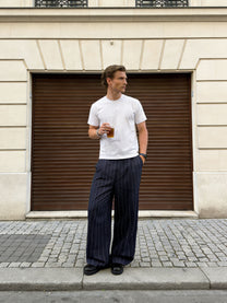 Loading everything pants V2 - Pinstripe Denim