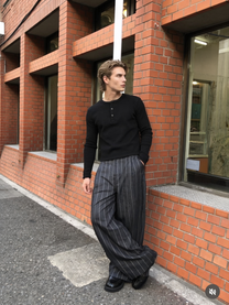 Loading everything pants V2 - Pinstripe Denim