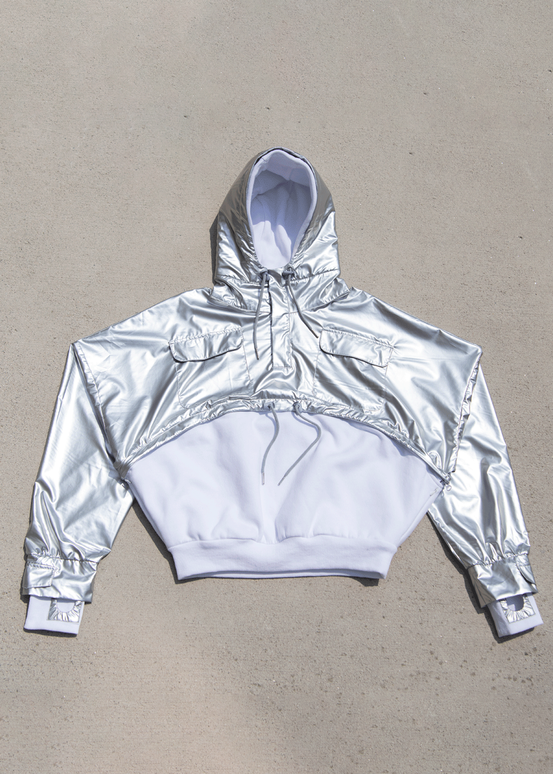 [Clearance] Dual Tone Transfromer Hoodie - Moon