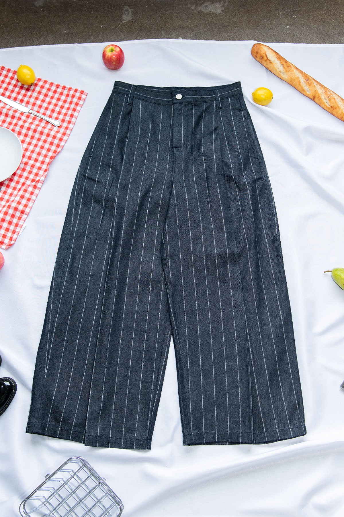 Loading everything pants V2 - Pinstripe Denim